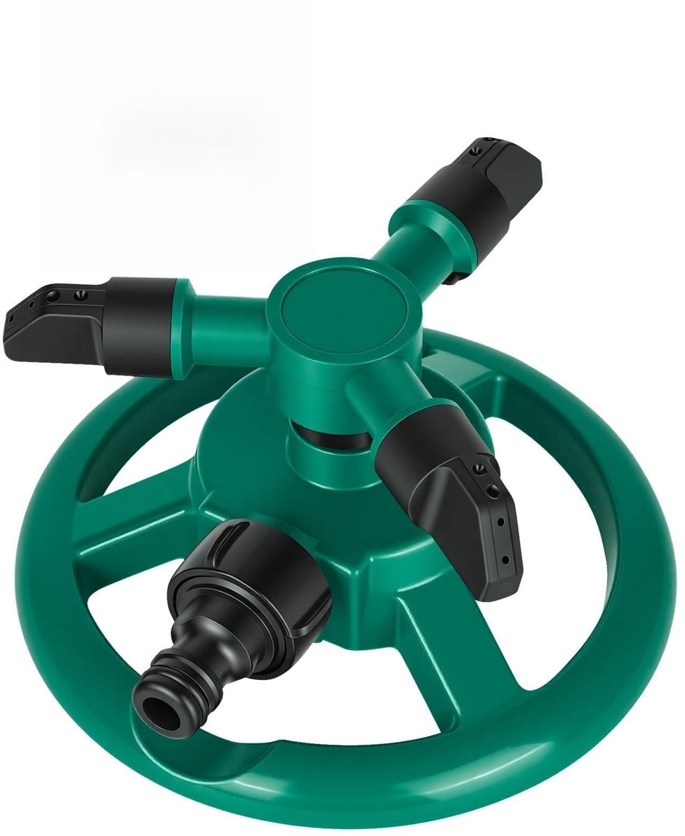 Dailygoods- Tuinsproeier 360° Automatische Roterende Sproeier - Tuinsproeier voor Tuinslang - Waterbesparend Ontwerp - ABS Kunststof - Geschikt voor Tuinplanten en Gazonirrigatie