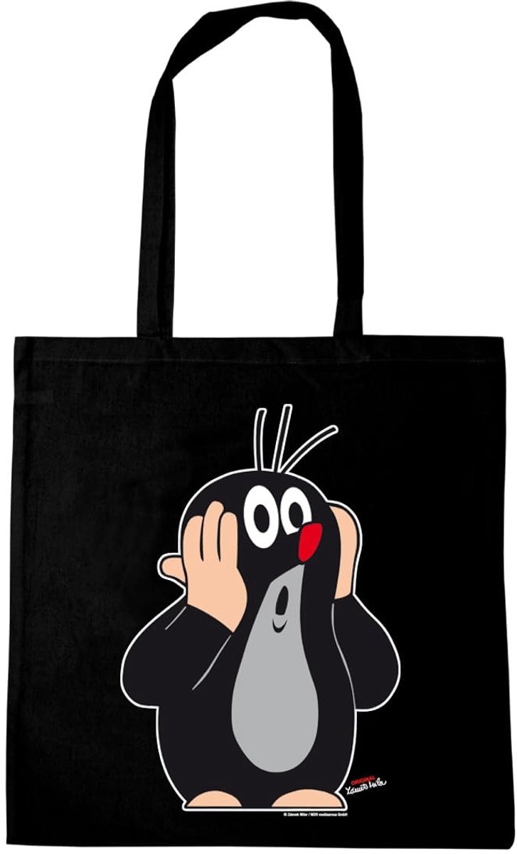 Solidchoice- Katoenen Tas - Bedrukt Design - Lange Handgrepen - Oeko-Tex Gecertificeerd - Robuust Katoen - Duurzame Zeefdruk - Stoffen Tas