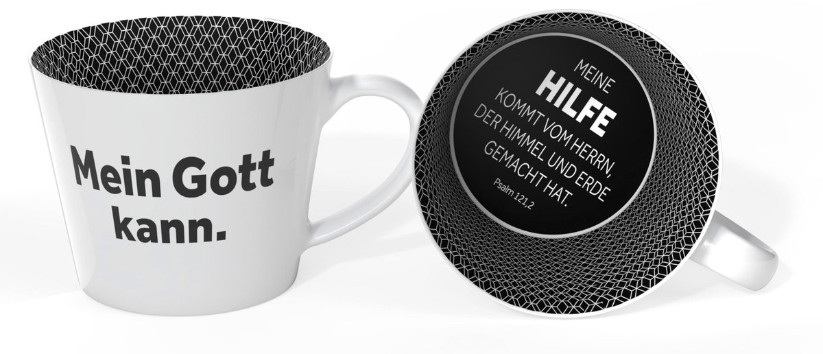 Koffiemok met Bijbelvers - Handmatig gedecoreerd
