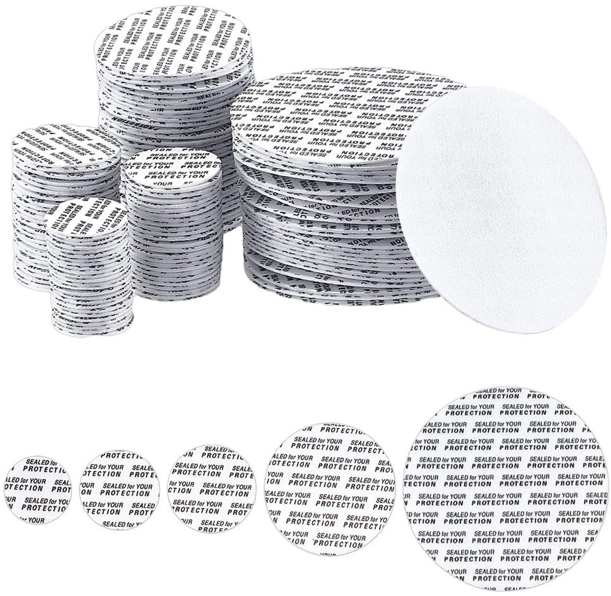 Schuim Liner voor Flessen - 800 Stuks, Ronde Afsluitringen