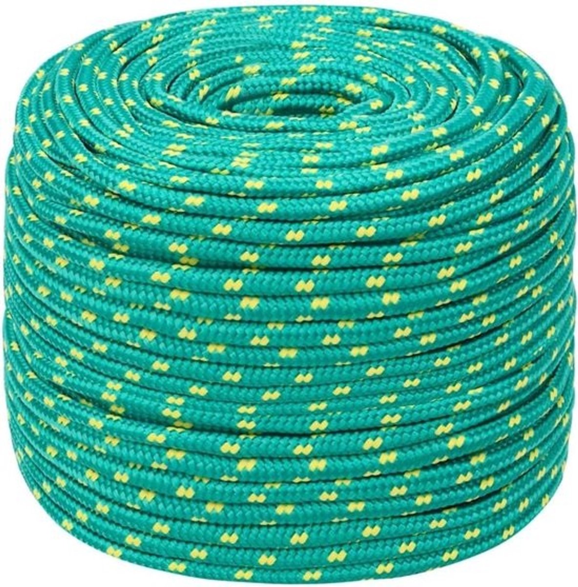 Boottouw - Scheepstouw Doklijn - Varen en Zeilen - Sterk en Weerbestendig - 6 mm 25 m - Groen