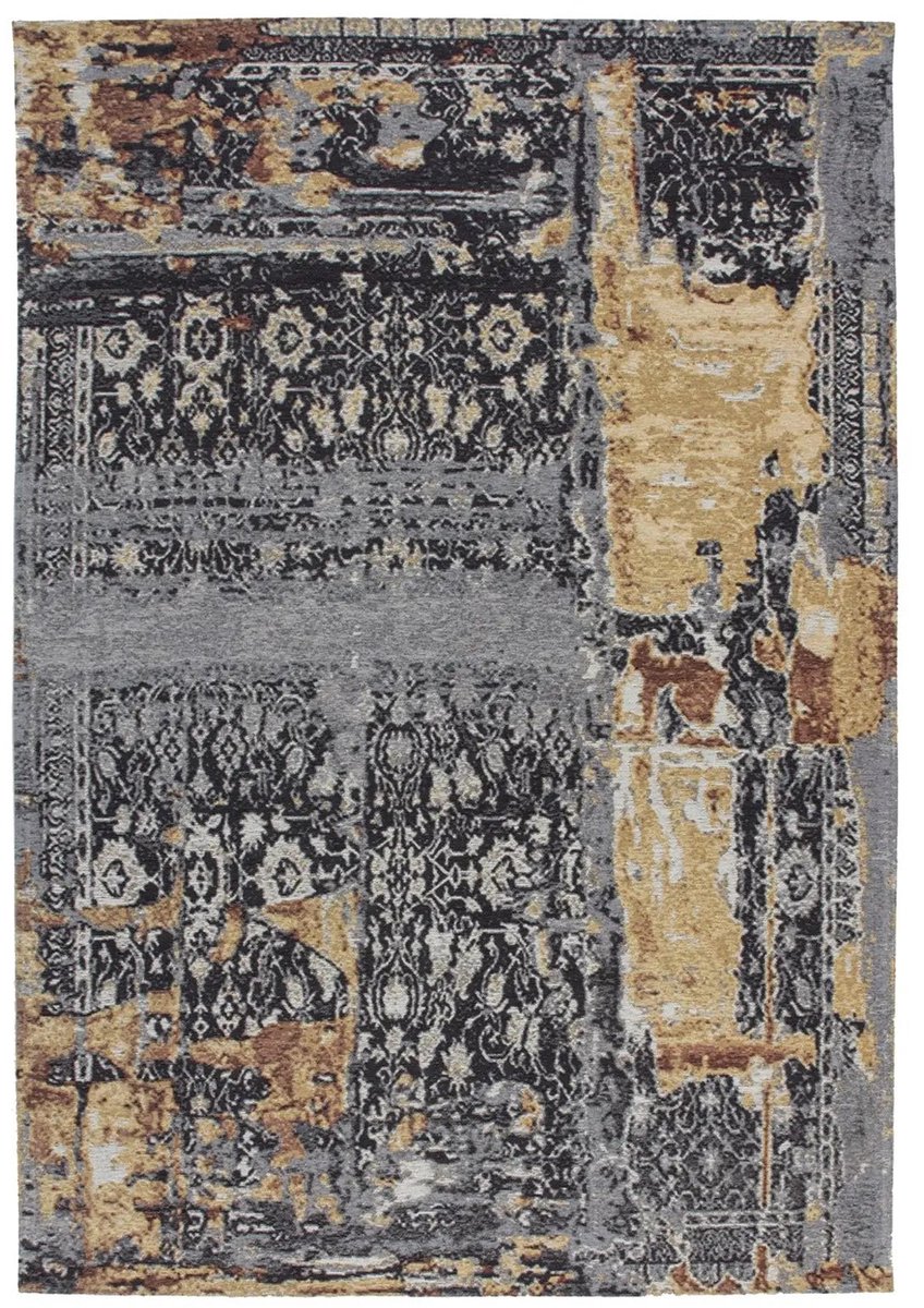 Dutch XXL Laagpolig Vloerkleed | Tapijt | Blaze | Verweerd | Multi/Blauw | 155x230 cm Multi / Blauw