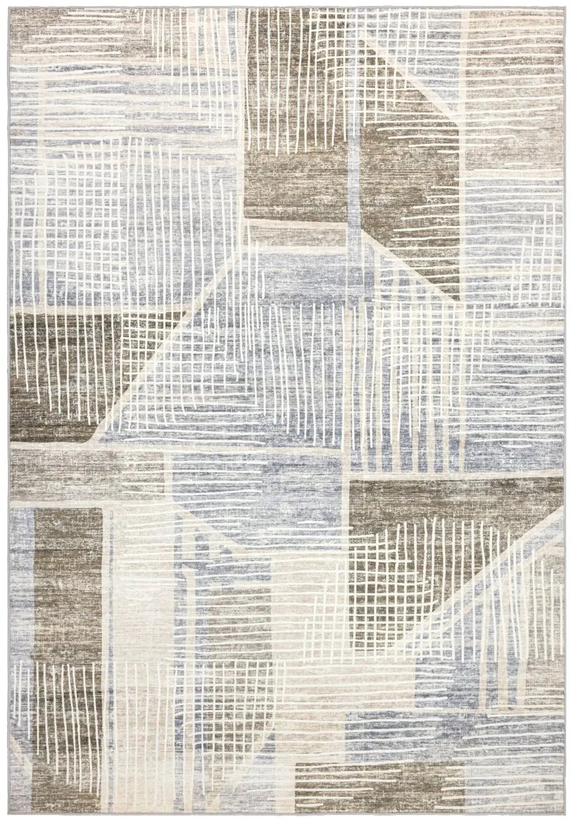 Dutch XXL Laagpolig Vloerkleed | Tapijt | Visionary | Abstract | Taupe | 200x290 cm