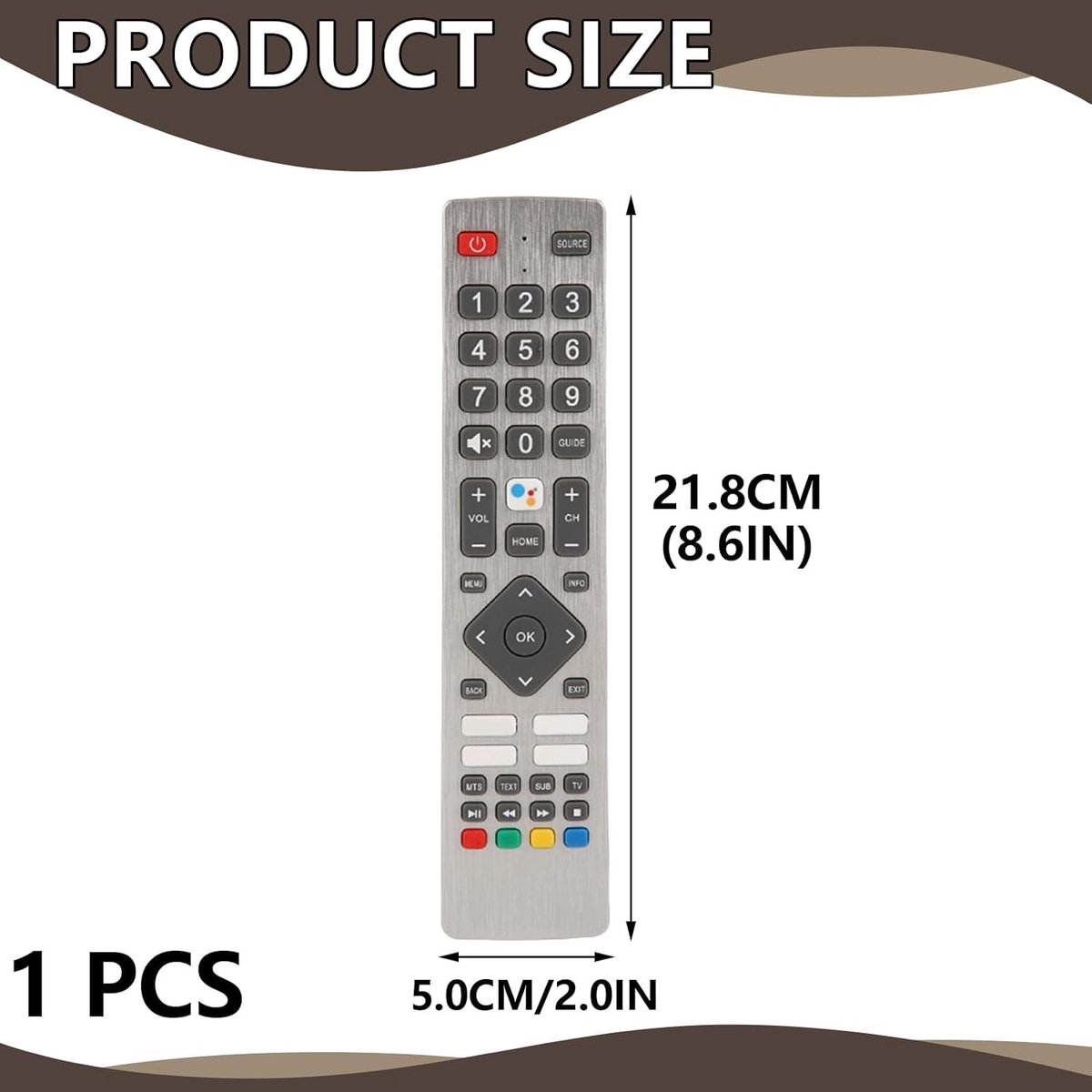 Vervangende afstandsbediening voor Sharp Aquos TV | Plug & Play | Infrarood bediening, multimedia-sneltoetsen en compatibiliteit met modellen LC-32 tot LC-46