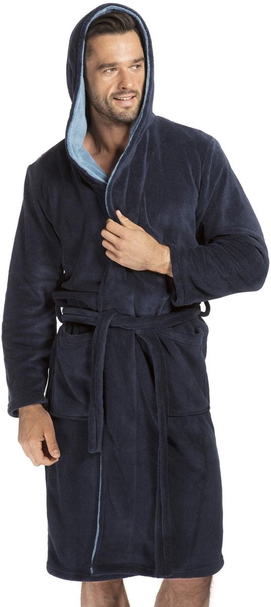 Heren Badjas met Kap - Luxe en Comfortabel - M-L