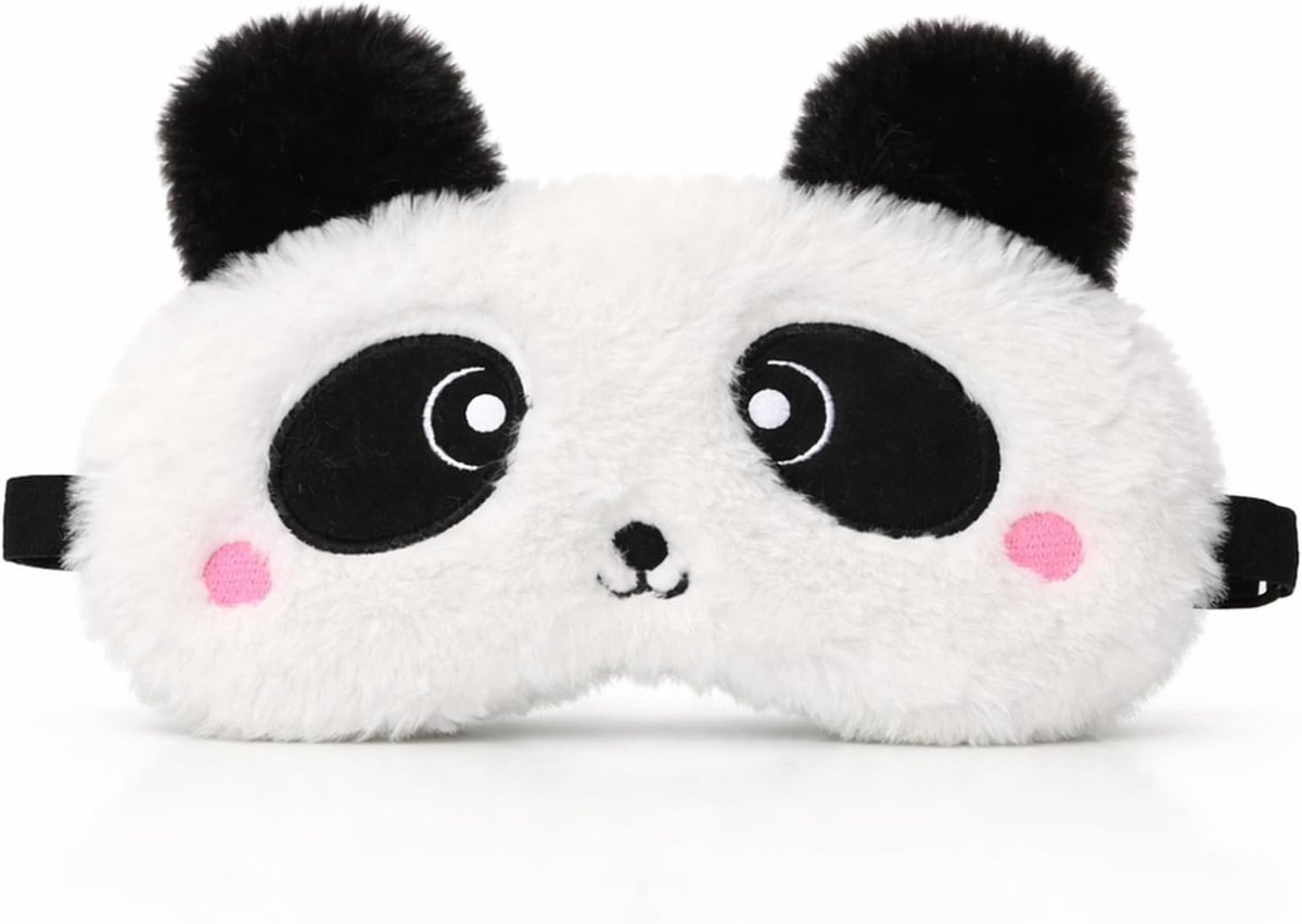 Schattig 3D Fluffy Slaapmasker voor Kinderen, Ademend en Comfortabel, Ideaal voor Reizen en Slapen