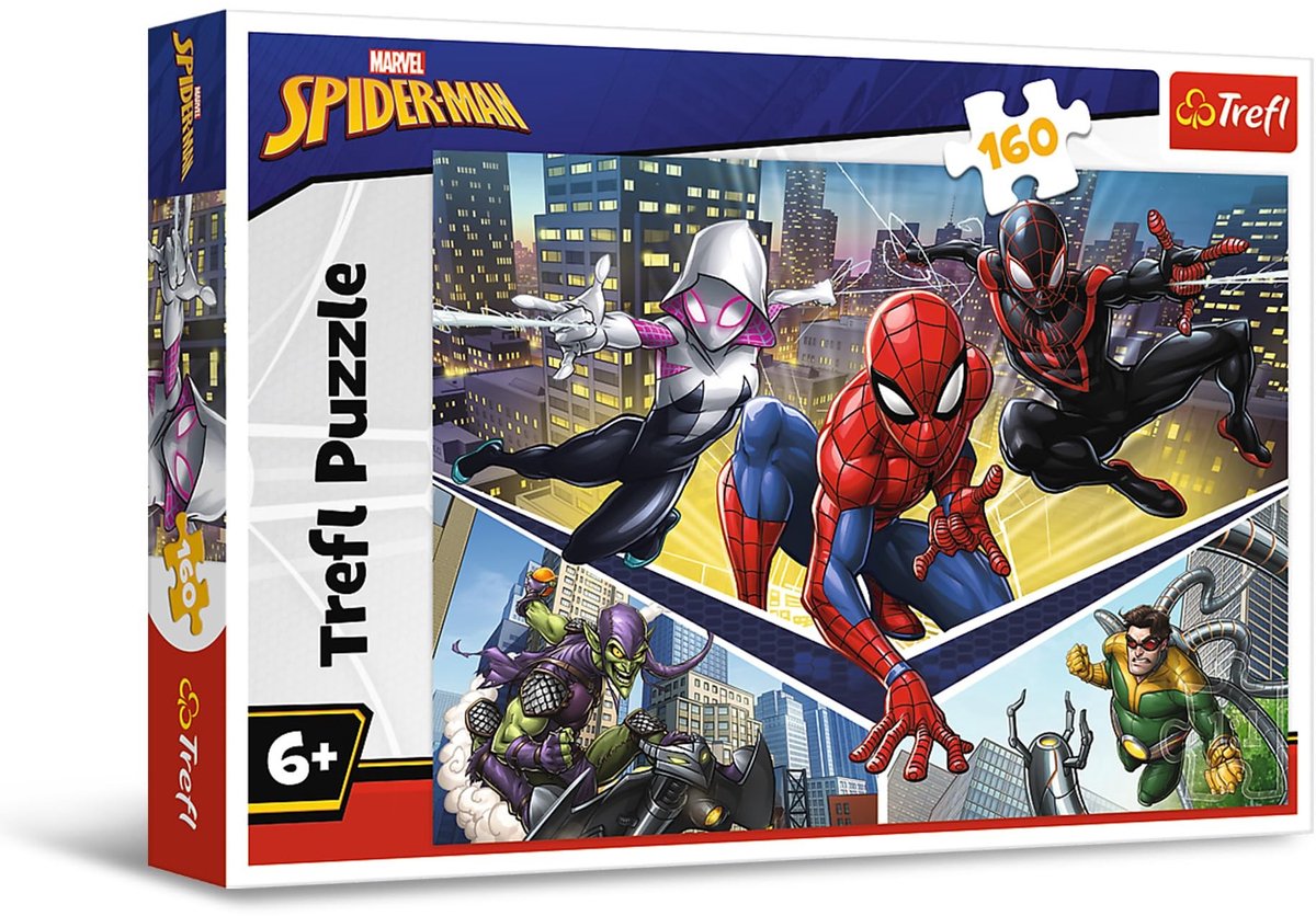 Puzzel met 160 Stukken - Spiderman