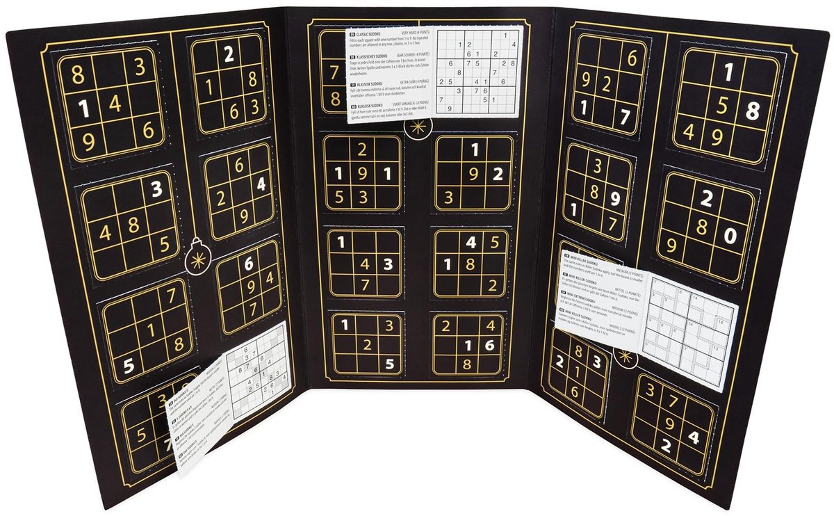 Adventskalender voor Sudoku Lovers - 24 Puzzels voor de feestdagen