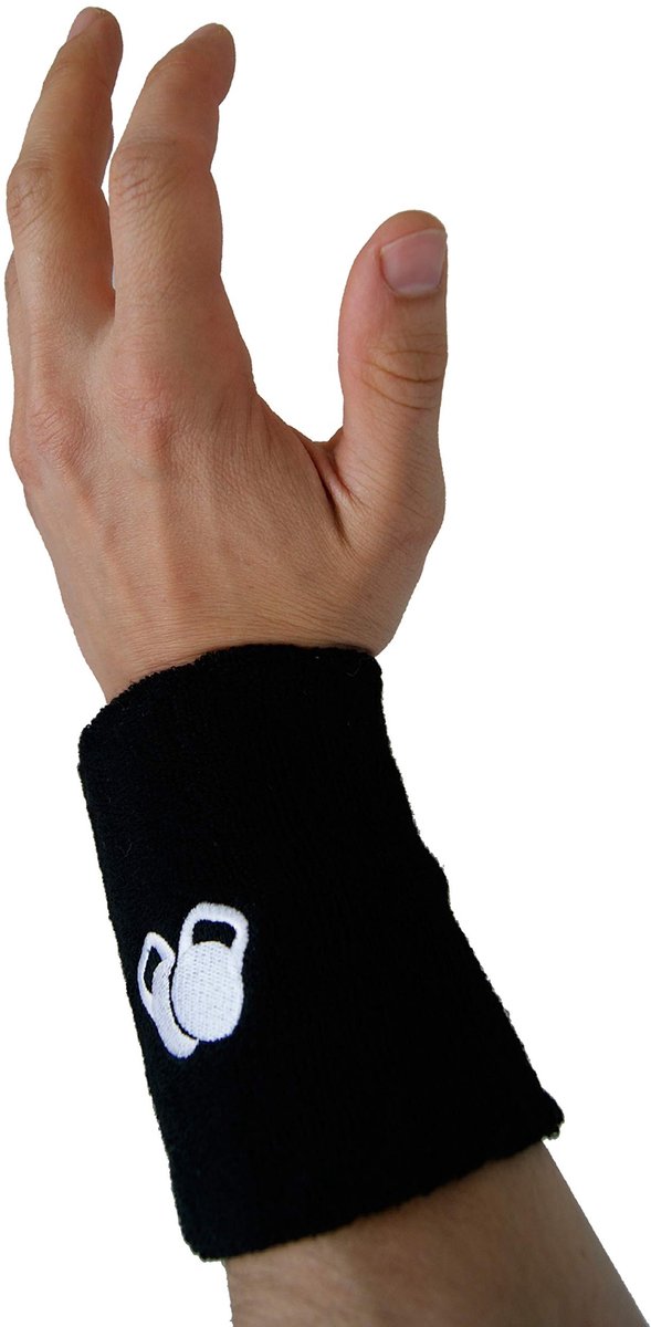 Kettlebell Pols- en Onderarmbeschermers - Slim Design - Zwart