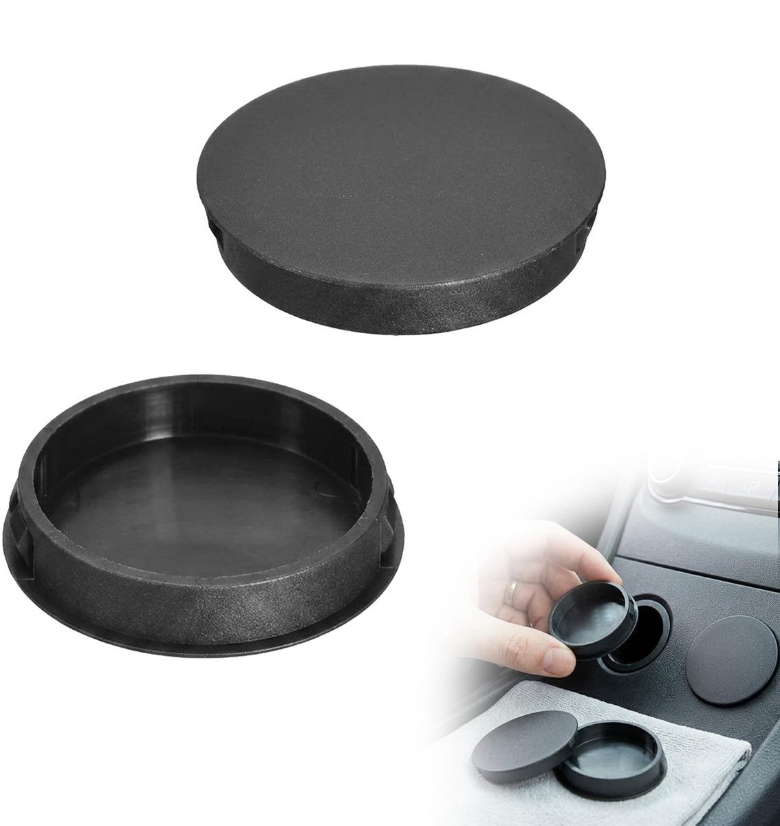 Hole Stopper - Zwart - 100 mm - Set van 2 Stuks