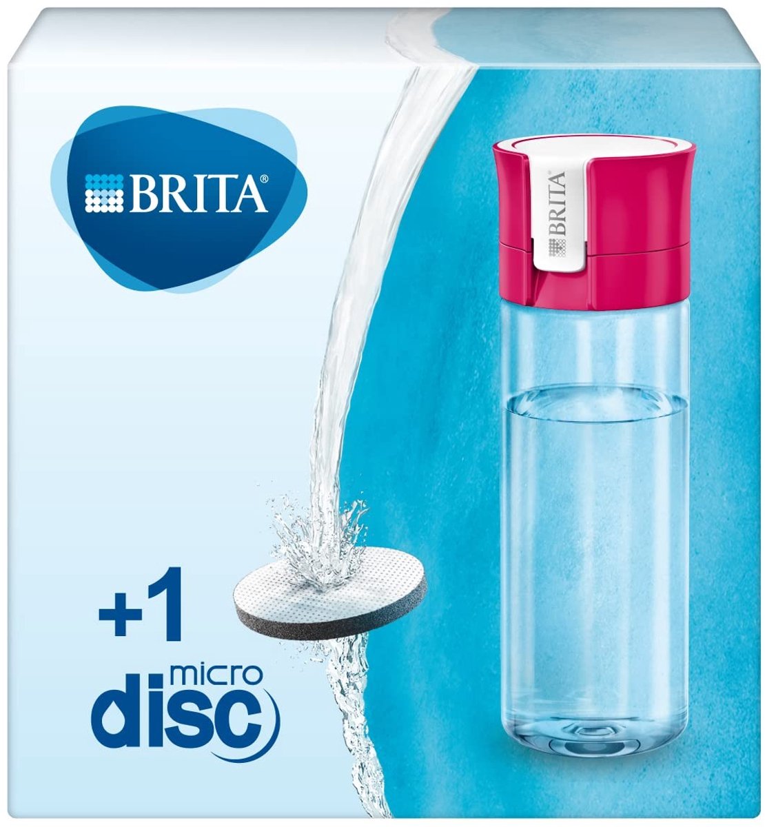 Waterfilterfles - Vermindert Chloor en Onzuiverheden - Roze - 600 ml
