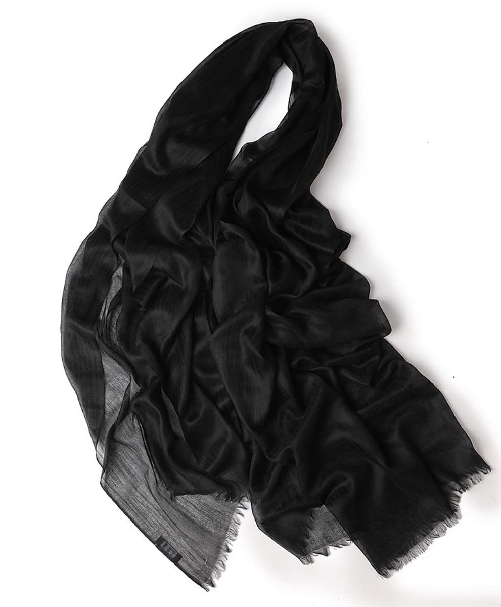 100% Kasjmier Pashmina Sjaal - Zwart