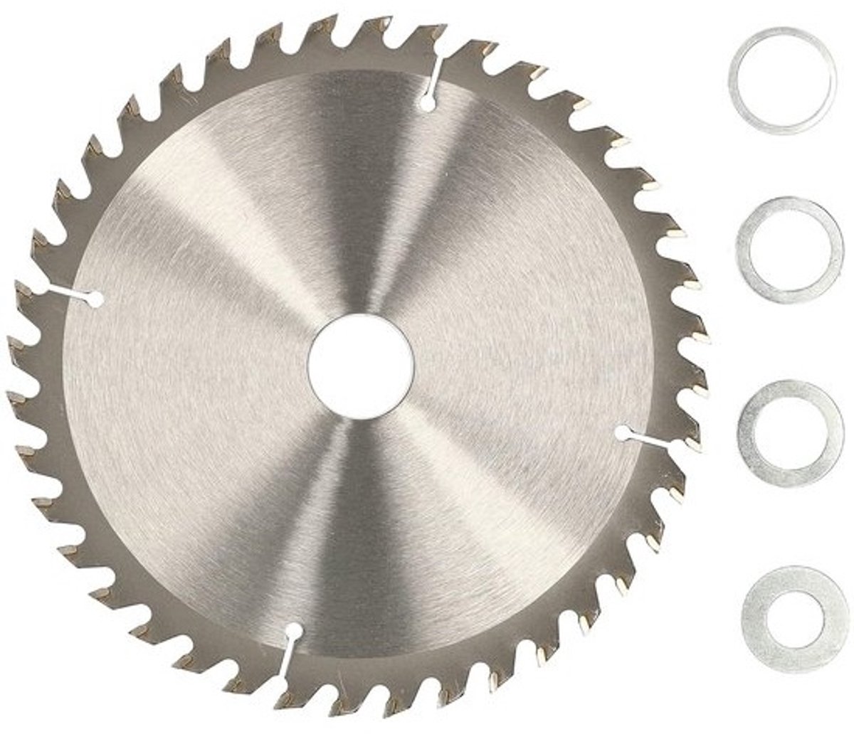 Hardmetalen zaagblad - Cirkelzaagblad hout - Nauwkeurig hout zagen - Tanden met hardmetalen coating - Ø 200 mm - Zilver