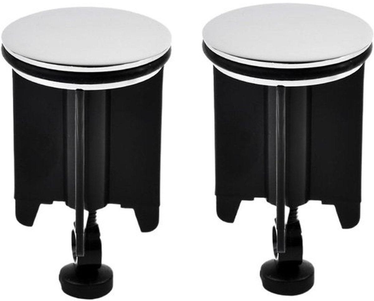 Wastafel Gootsteen Plug - Afvoerplug Stopper - Badkamer Verbouwen - Pop-Up Mechanisme - 40mm - Chroom