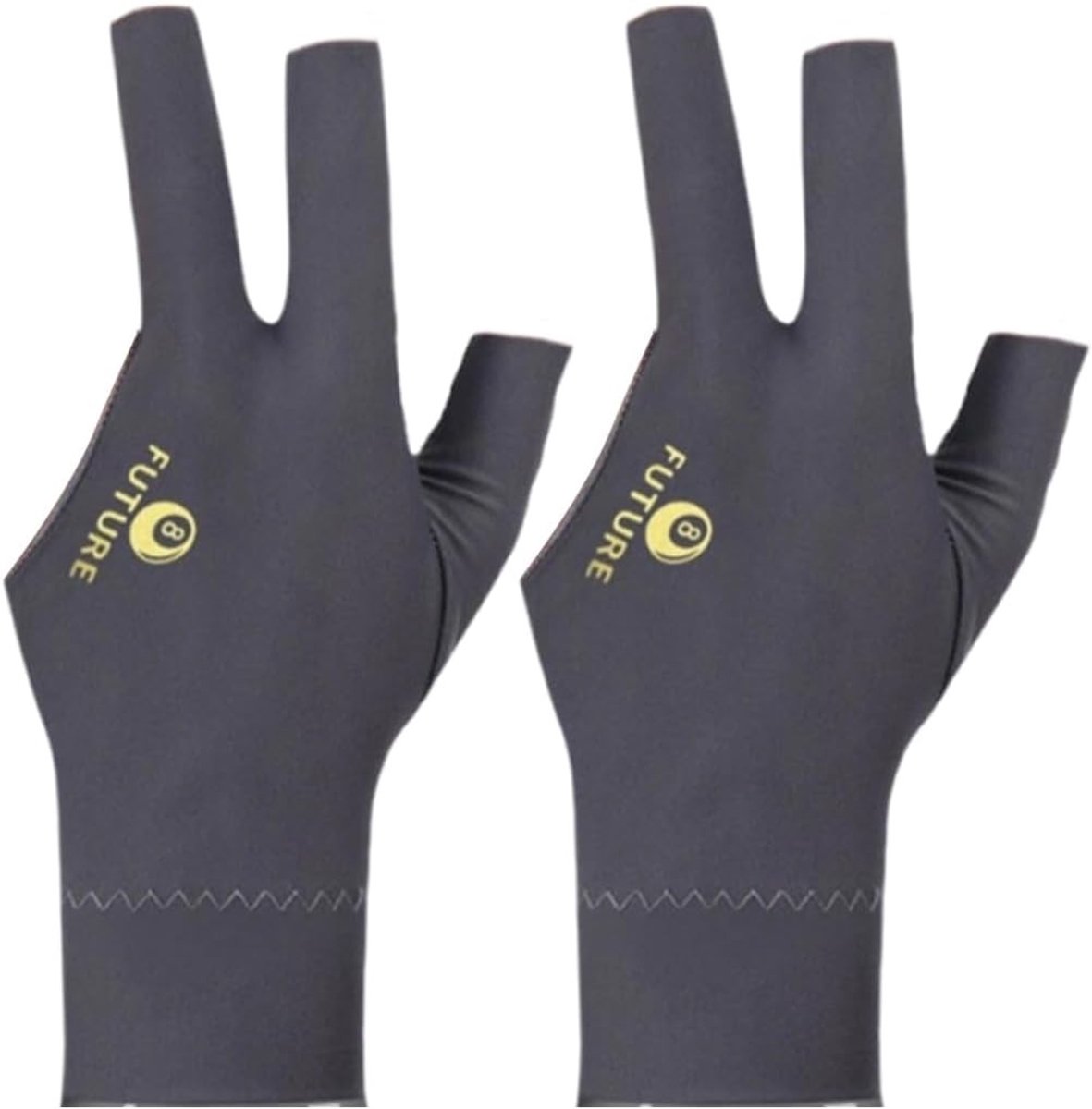 Antislip handschoenen voor tafeltennis en biljart, drievingerige spandex handschoenen, uniseks sportaccessoire voor betere grip en controle