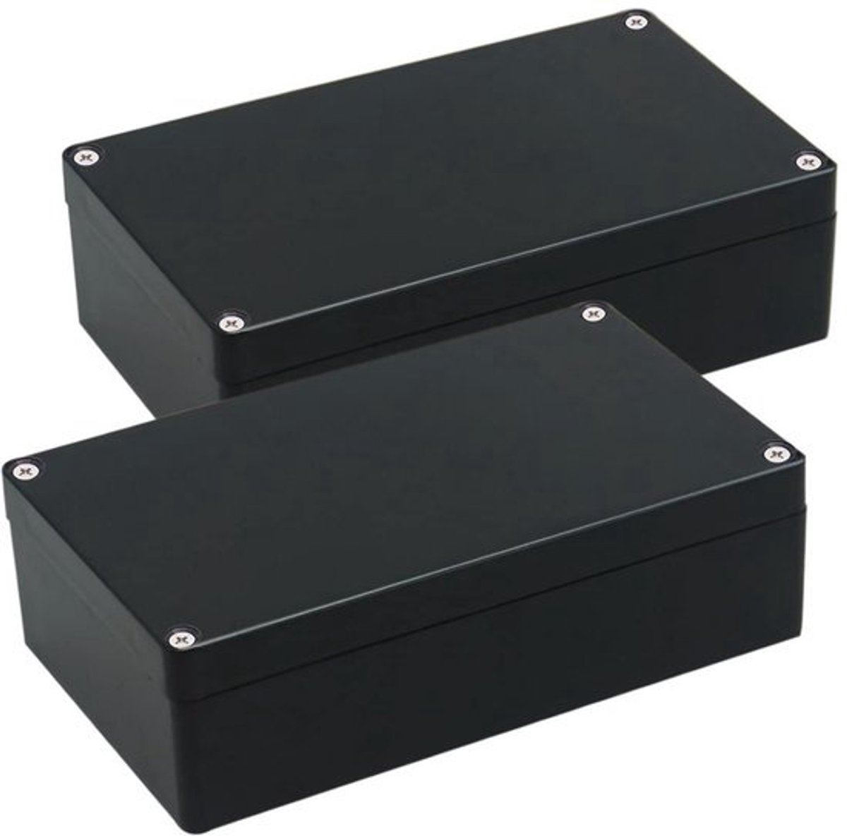 Aansluitdozen - Project Behuizing - Elektronica Beschermen - IP65 Waterdicht - 200 x 120 x 56 mm - Zwart
