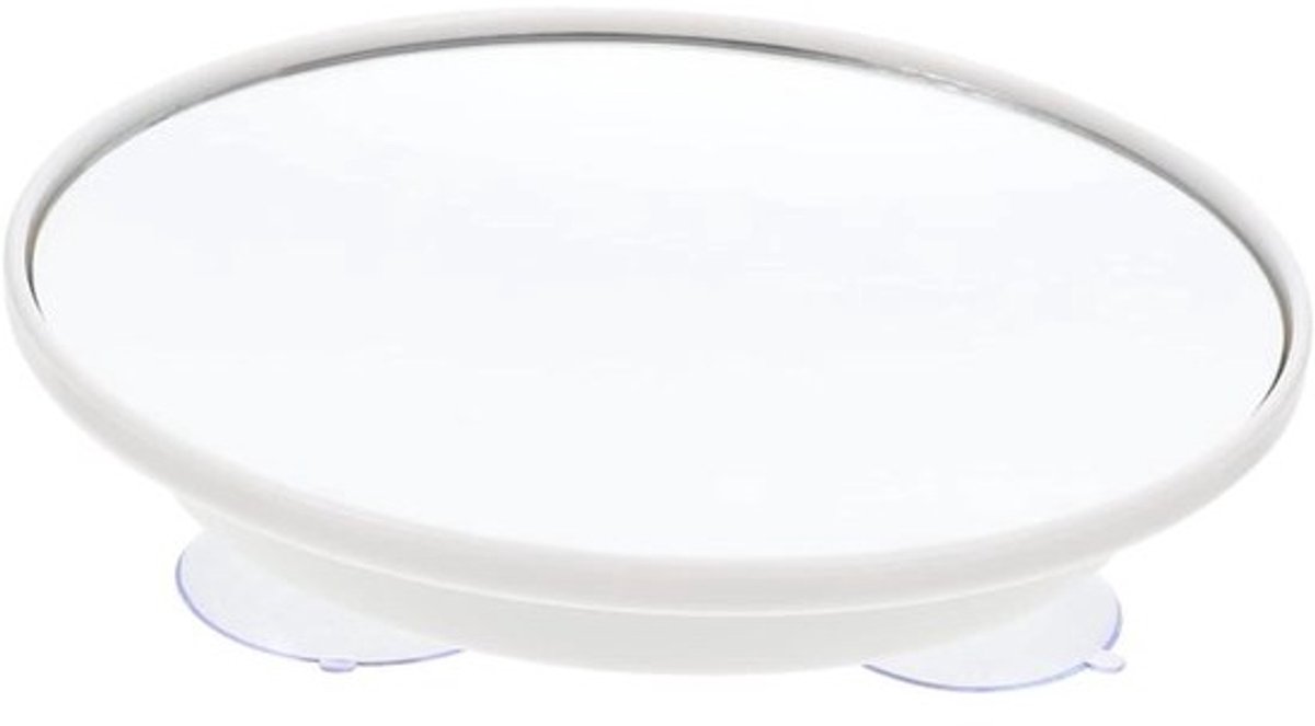 Vergrootspiegel met Zuignap - Make-up Spiegel - Gedetailleerd Gebruik - 10x Vergroting - Rond - Wit