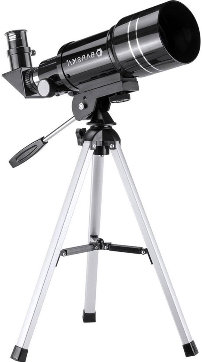 Starwatcher Telescoop - Astronomie Telescoop Sterrenkijker - Sterren Kijken - Volledig Gecoate Optiek - 300mm Brandpuntsafstand - Zwart