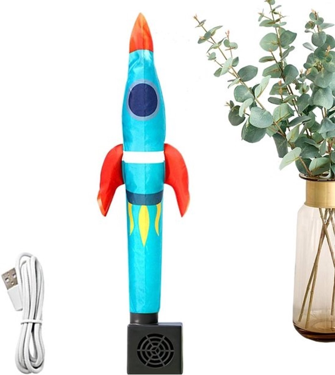 Opblaasbare Tube Man - Dansende Pop - Ruimte Aankleden - Dynamische Bewegingen - 50 cm Hoog - Raket