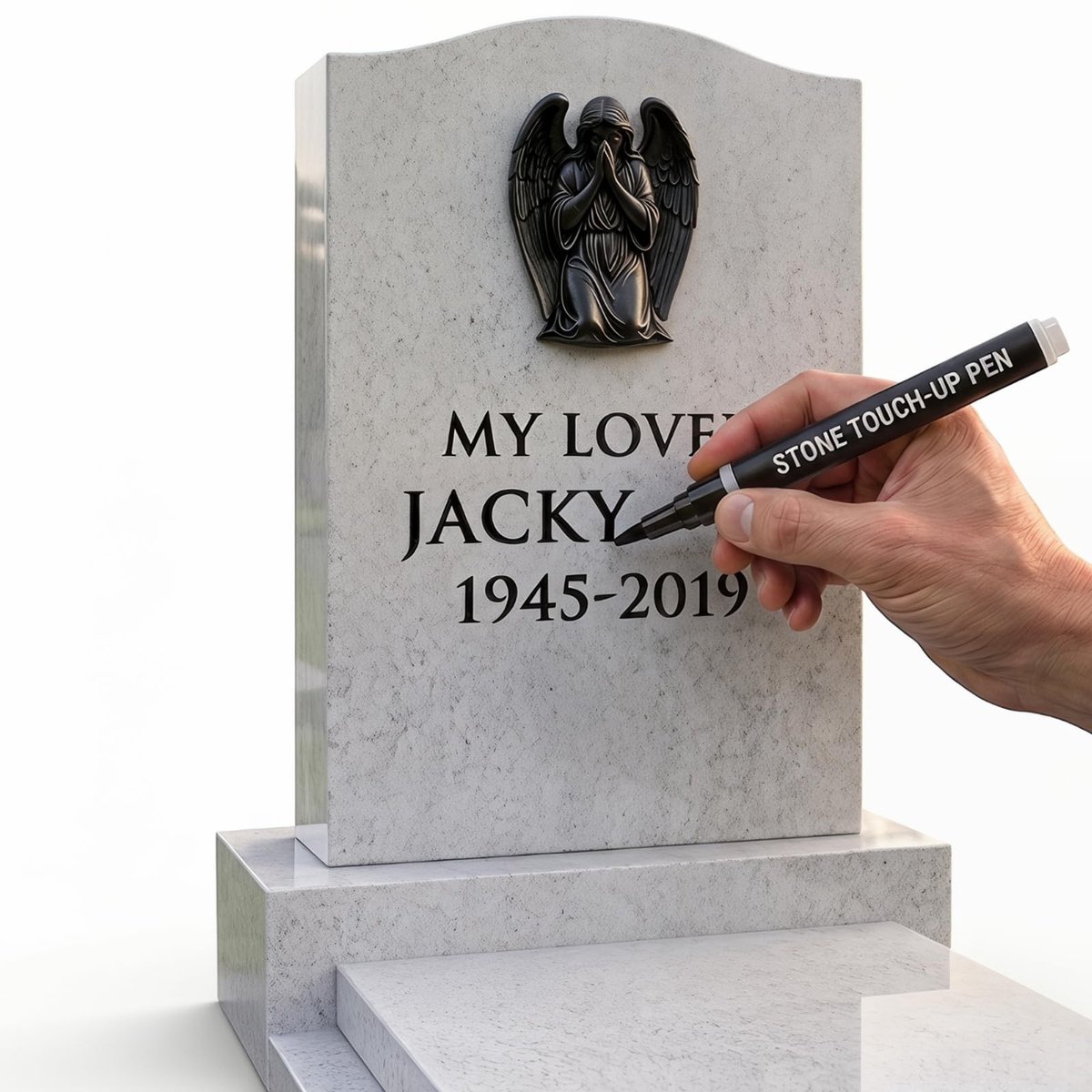 Waterdichte Marker Pen voor Grafstenen - Zwart