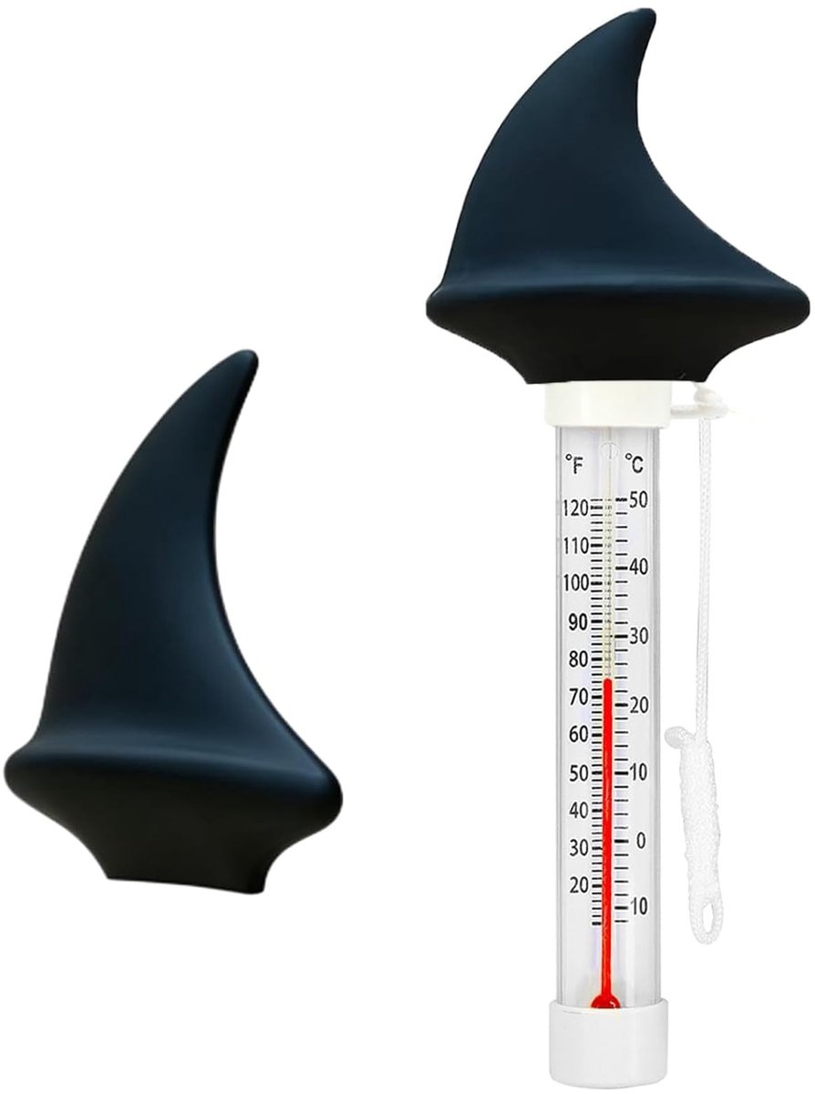 Zwembad Thermometer met Haai Ontwerp - Schokbestendig en Geschikt voor Bad en Aquarium