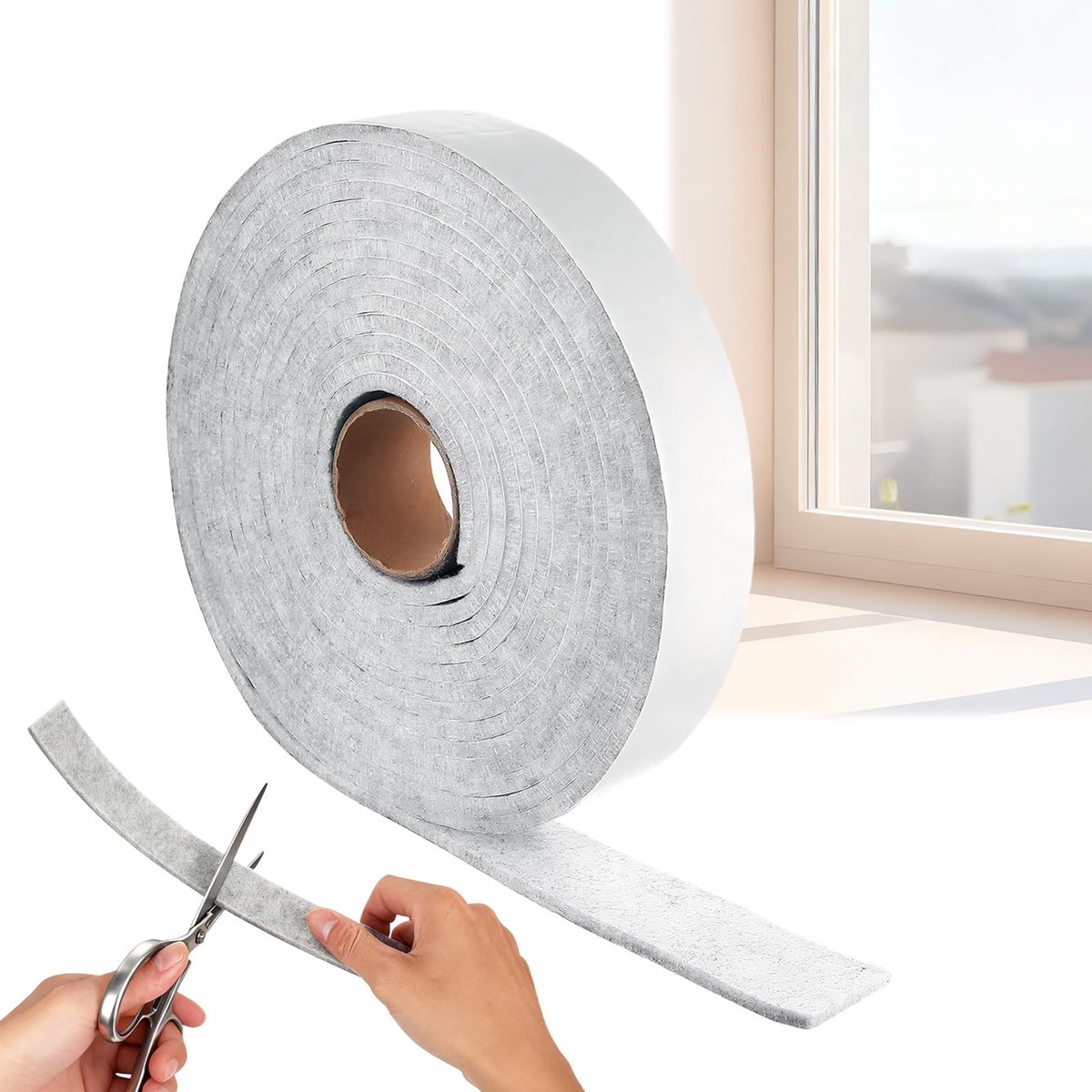 Viltstrips 10 m x 3 cm - Zelfklevende Tape voor Meubels en Vloerbescherming