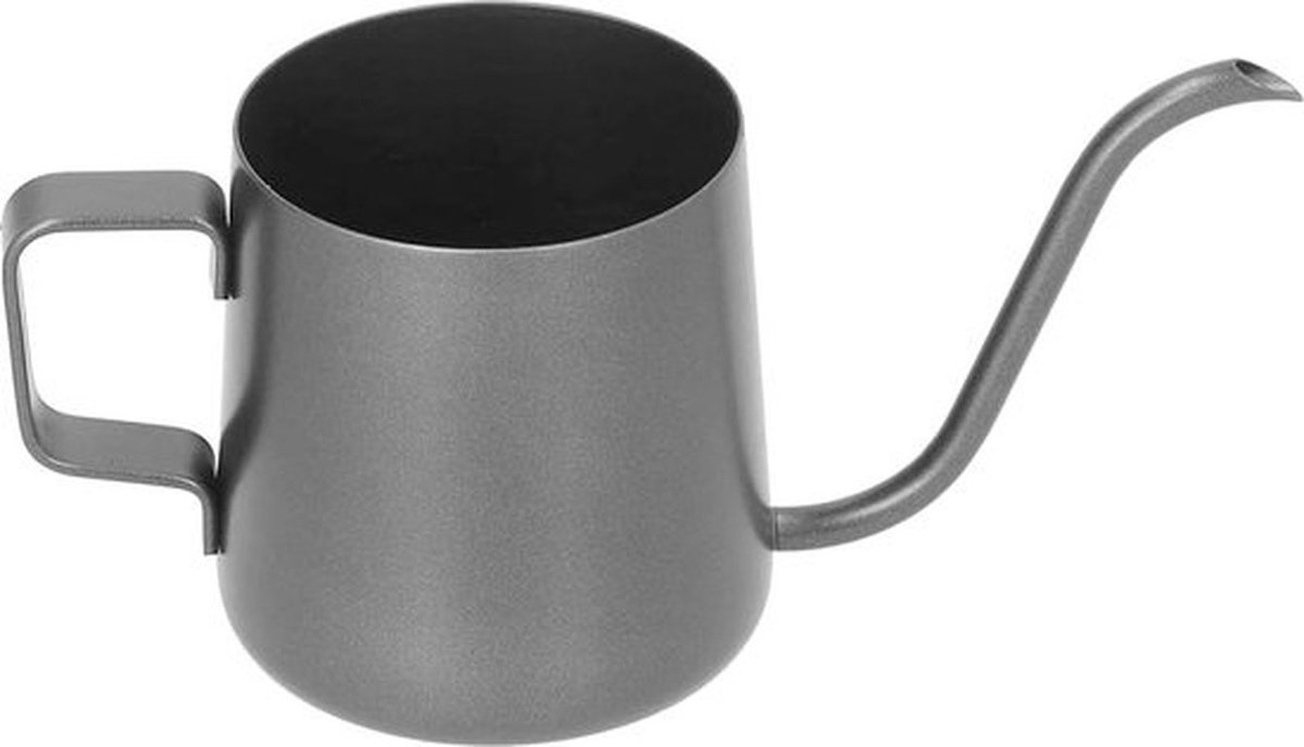 Compacte RVS Gietertje met Lange Tuit voor Binnenplanten en Bonsai, 350 ml, Zwart