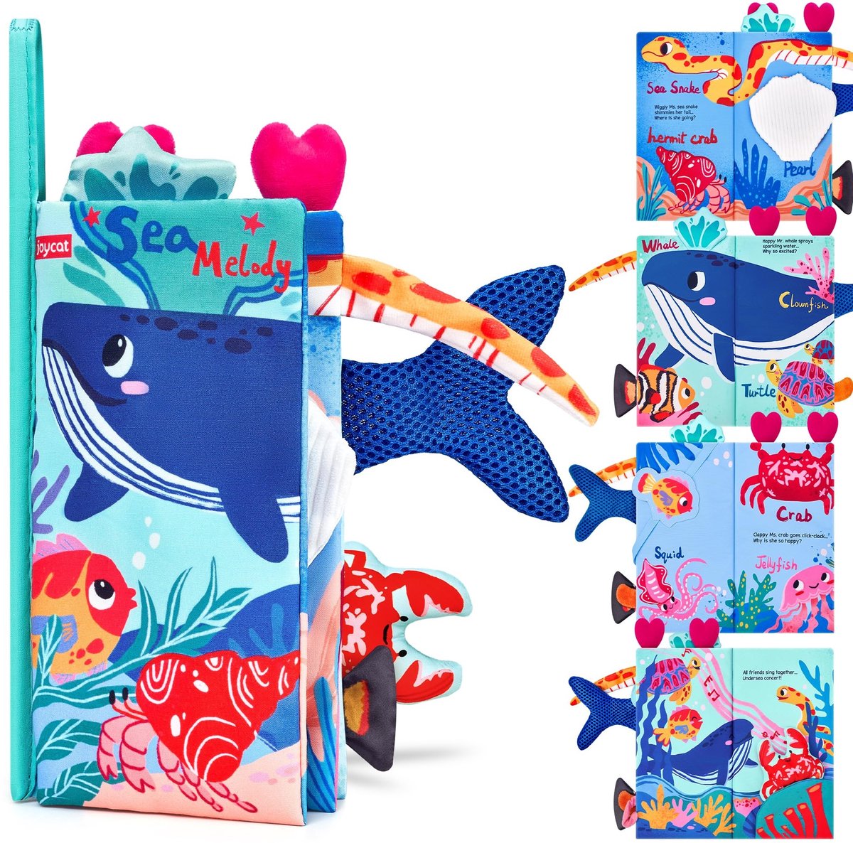 Boek voor Baby's - Ocean Themed - Zachte Octopus