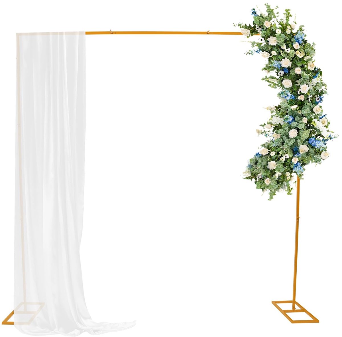 Trouwboog Frame - Metaal - 2,4 x 2,4 m - Goud