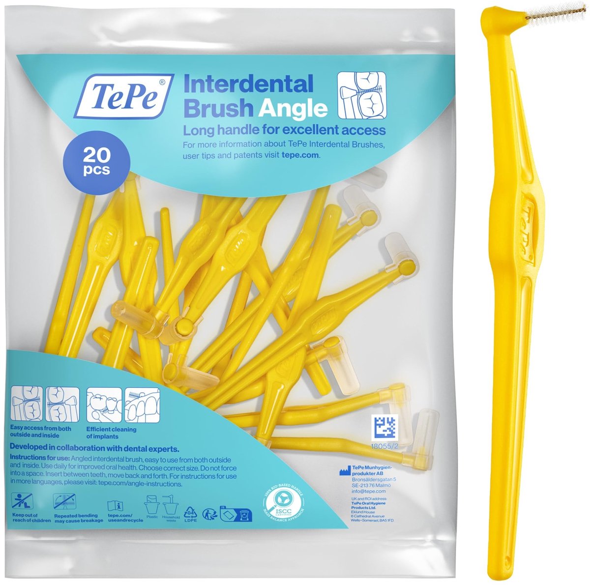 Interdental Rager - 0.7mm, Geel, 20 stuks