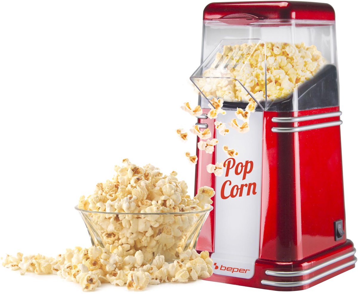 Popcornmachine - In 3 Minuten Greasevrij met Heet Lucht Circulatie