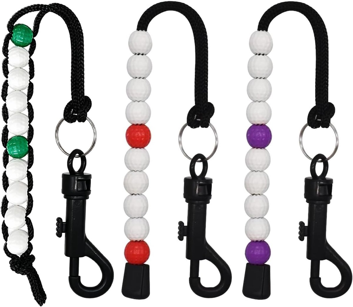 Set van 3 Golf Bead Counters - Duurzame en Lichtgewicht Telarmbanden voor Nauwkeurige Golfshots en Outdoor Sportactiviteiten