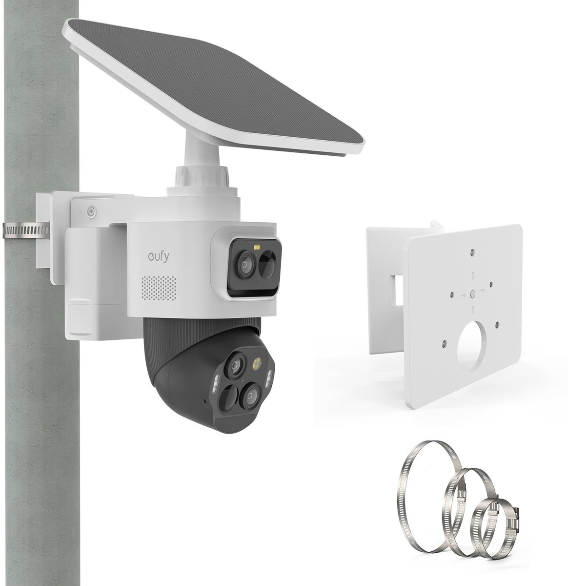 Houder voor Eufy Security eufyCam S4 - Verstelbare Mast voor Bullet Camera E40