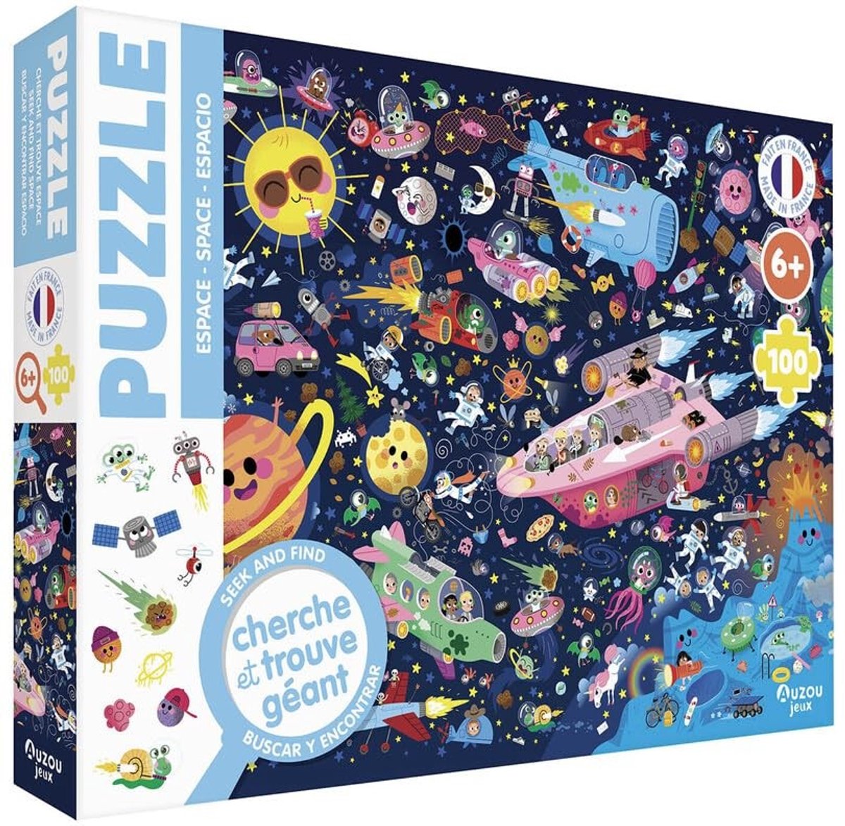 Zoek en vind puzzel - Thema ruimte - Voor kinderen vanaf 6 jaar