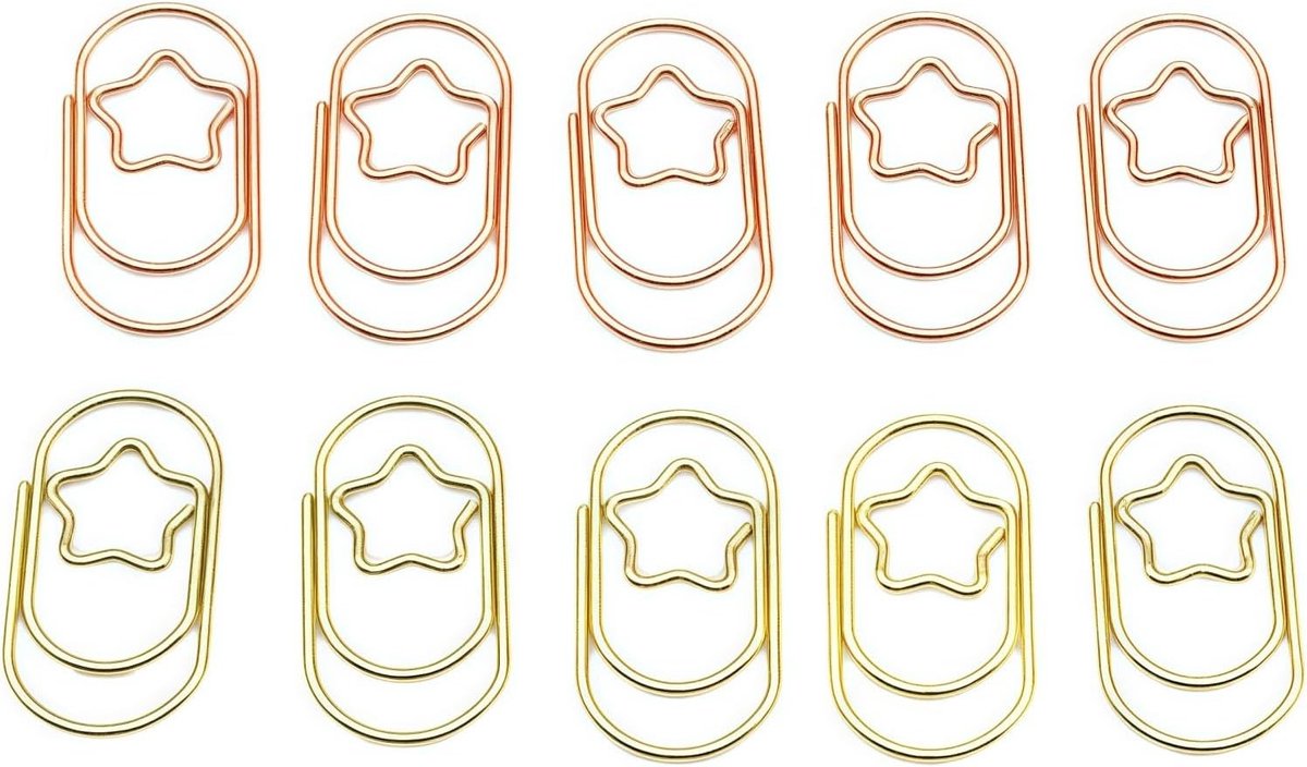 Set van 180 Stuks Paperclips in Diverse Motieven - Kleine Paperclips voor Kantoor, School en Documenten