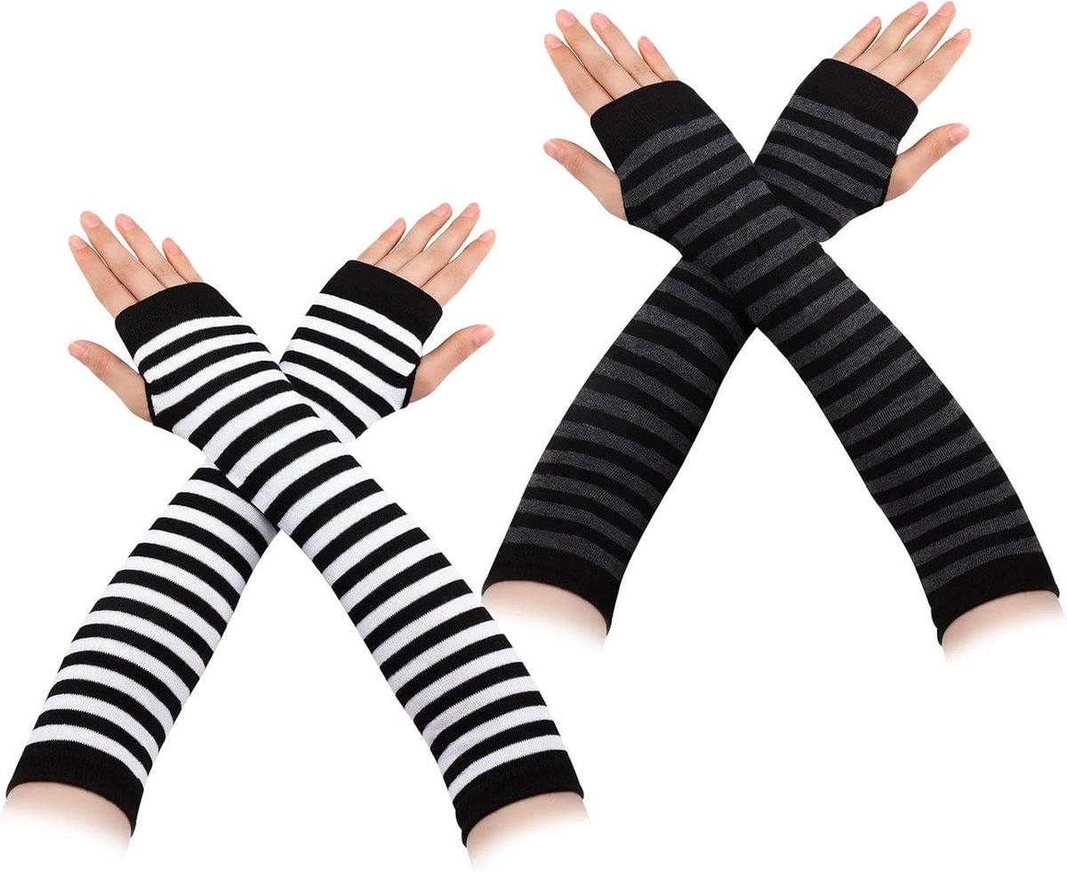 Vingerloze Handschoenen voor Dames - Perfect voor Carnaval, Halloween en Zomeractiviteiten - 2 Paar