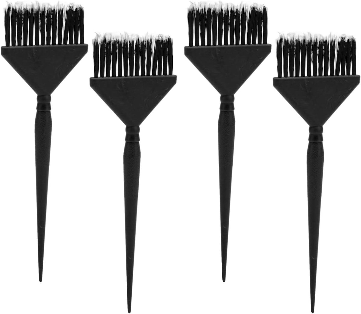 Professionele Haarverfkwasten Set van 4 - Ideaal voor Kleurbehandeling, Haarverf en Stylen met Stevige Haren