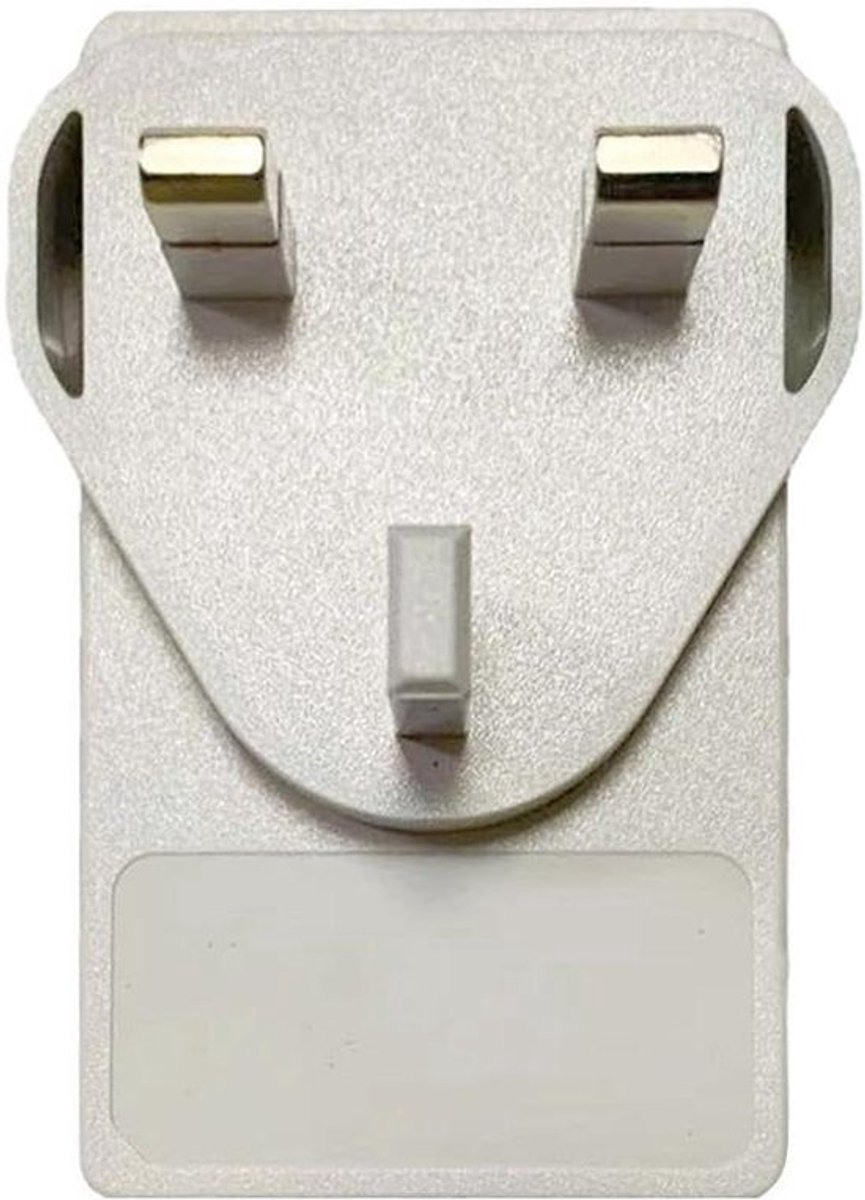Geheime Geldopslag - Nep Verloopstekker Wisselgeldkistje - Waardevolle Spullen Verbergen - Realistisch Ontwerp - 7.2x4.4x3.1 cm - Wit