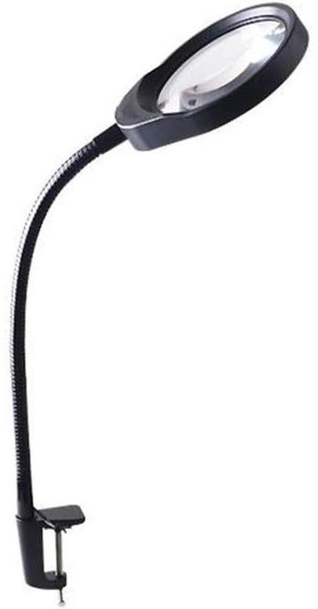 Vergrootglas Bureaulamp - Leeslamp - Hobby en Werk - 10x Optische Lens - 120 mm Lens - Metaal
