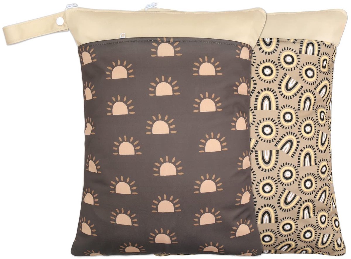 Babyverzorgingstas - 2-delig - Waterdicht - Beige