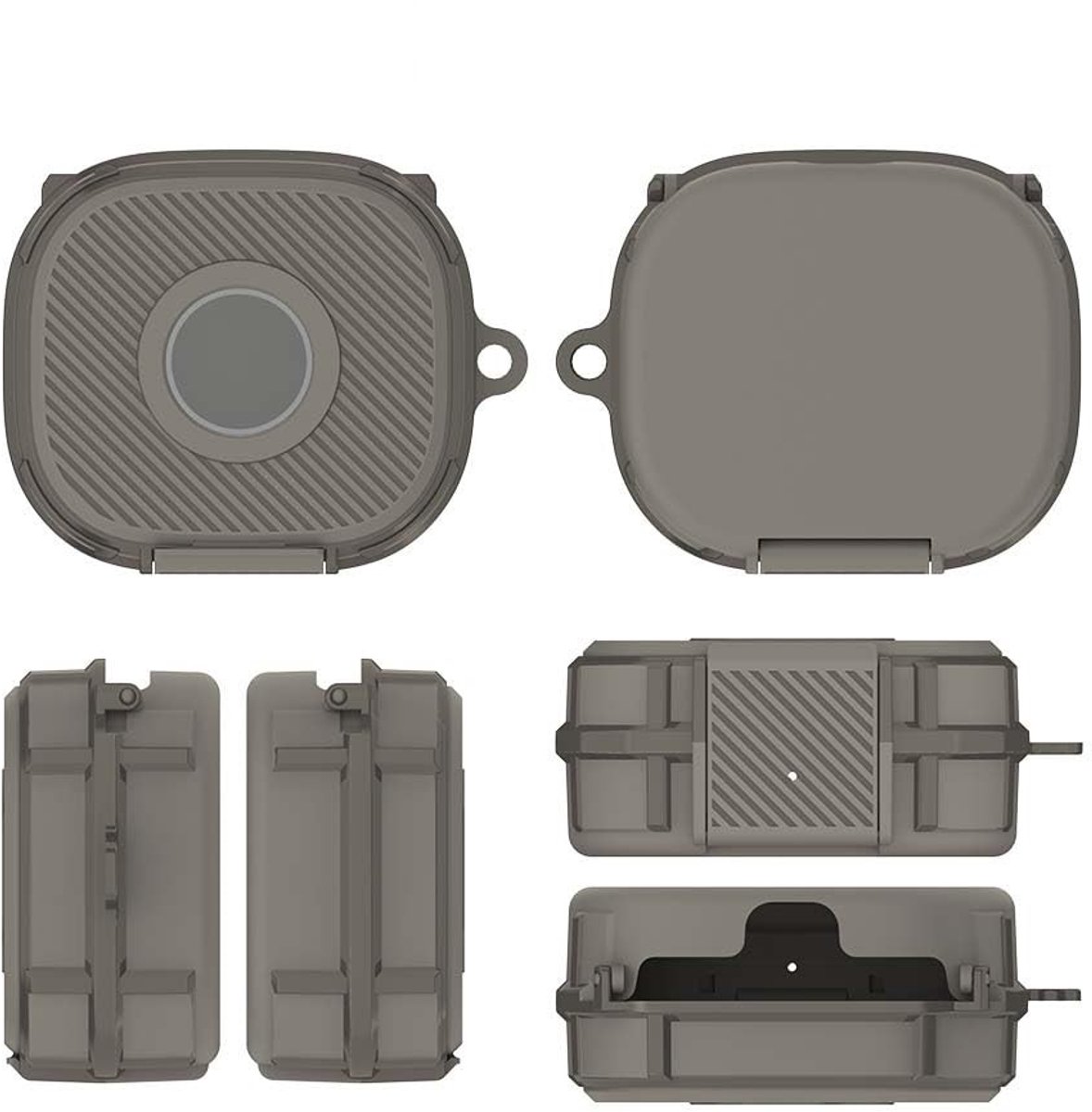 Hoesje voor Beats Powerbeats Fit - TPU, schok- en stofdicht - Grijs