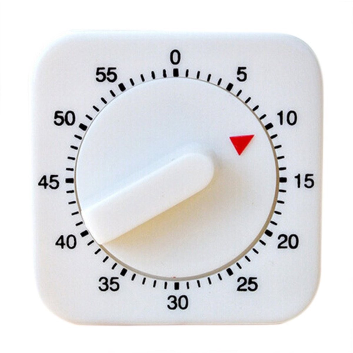 Mechanische Keuken Timer - 60 Minuten - Wit