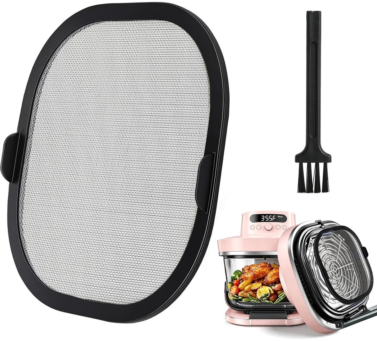 Splash Guard voor Airfryer - Magnetisch Fijn Gaas