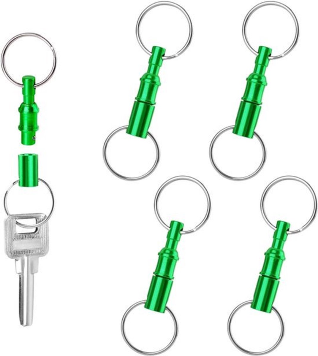 Snel Versie Afneembare Sleutelhanger - Groen