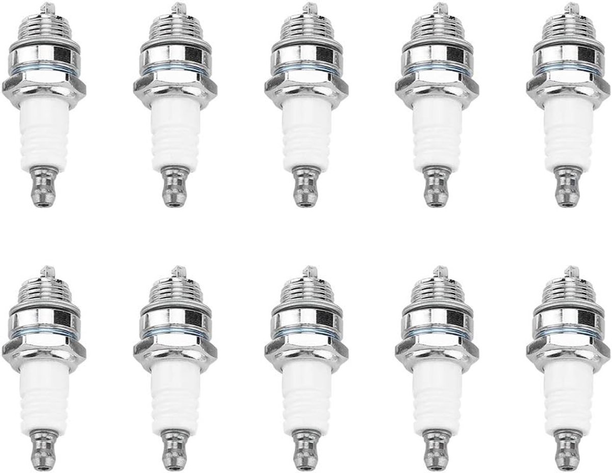 Premium 10-delige autobougies set voor trimmer, kettingzaag en bosmaaier - Hoogwaardige vervangingen voor optimale prestaties