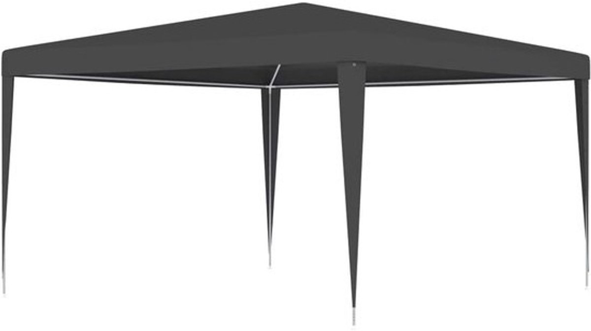 Partytent - Paviljoen Tuin - Feestjes Buiten - UV- en Waterbestendig - 4 x 4 m - Antracietgrijs