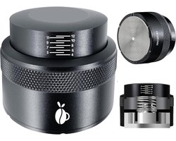 Verstelbare 51mm Espresso Distributor met Gekalibreerde Veer, Palm Tamper en RVS Barista Leveler voor Perfecte Koffie Extractie