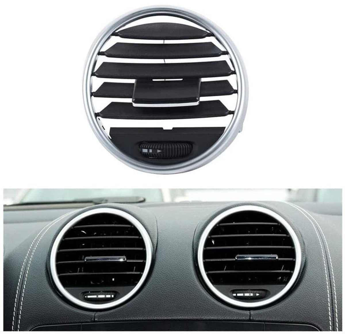 AC Luchtventildecoratie voor Mercedes Benz W164 2005-2011 - Zwart