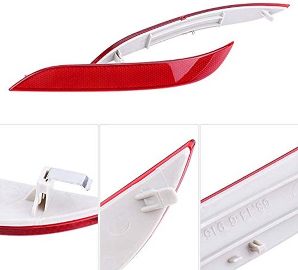 Achterbumper Reflector Links & Rechts Achterbumper Reflector Licht Lamp Achterbumper Trim Reflector Lichten 63146915039 63146915040 voor 5 Serie E60