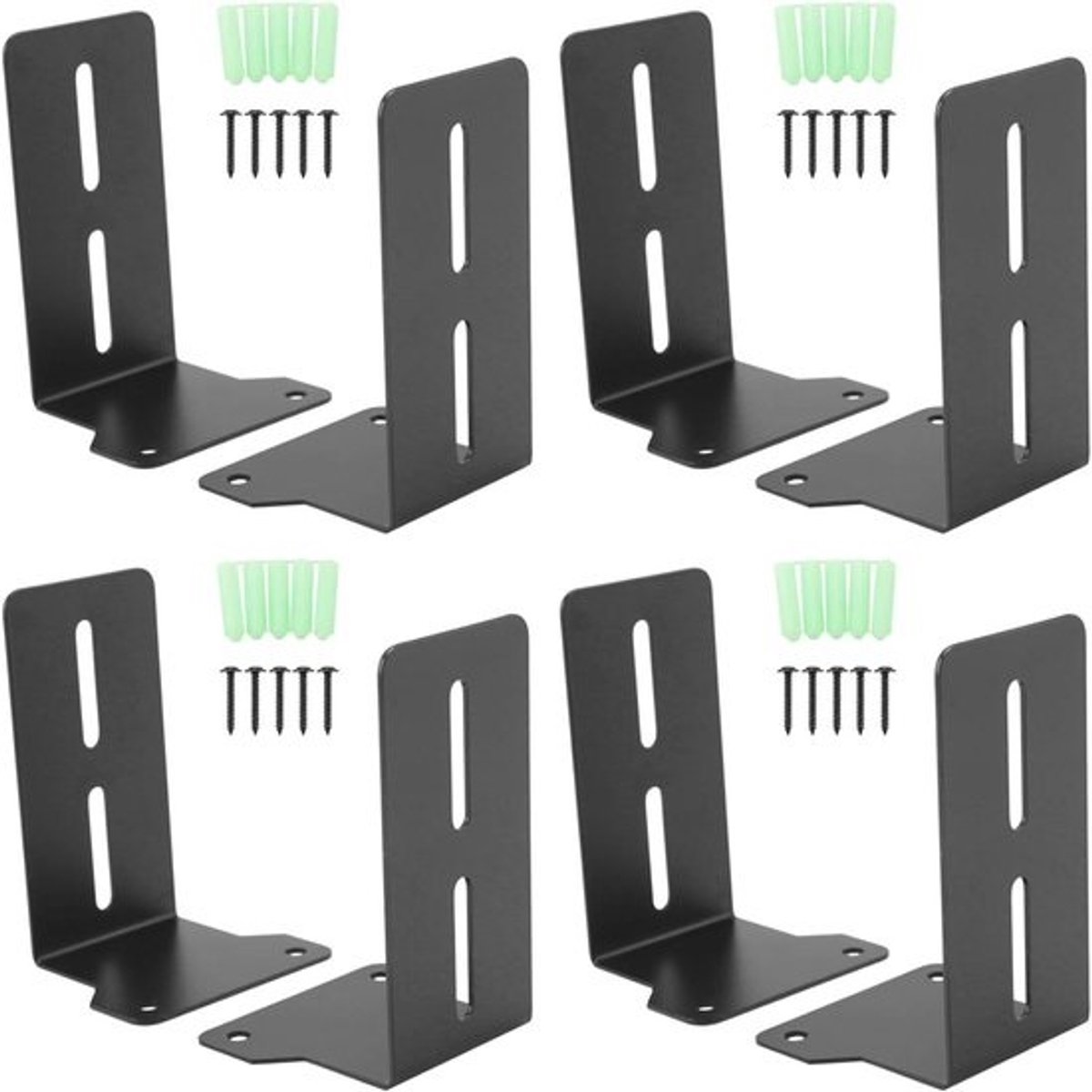 Soundbar Beugels - Wandhouders Luidspreker - Tv Meubel - Krasbestendig Pad - 8 Stuks - Zwart